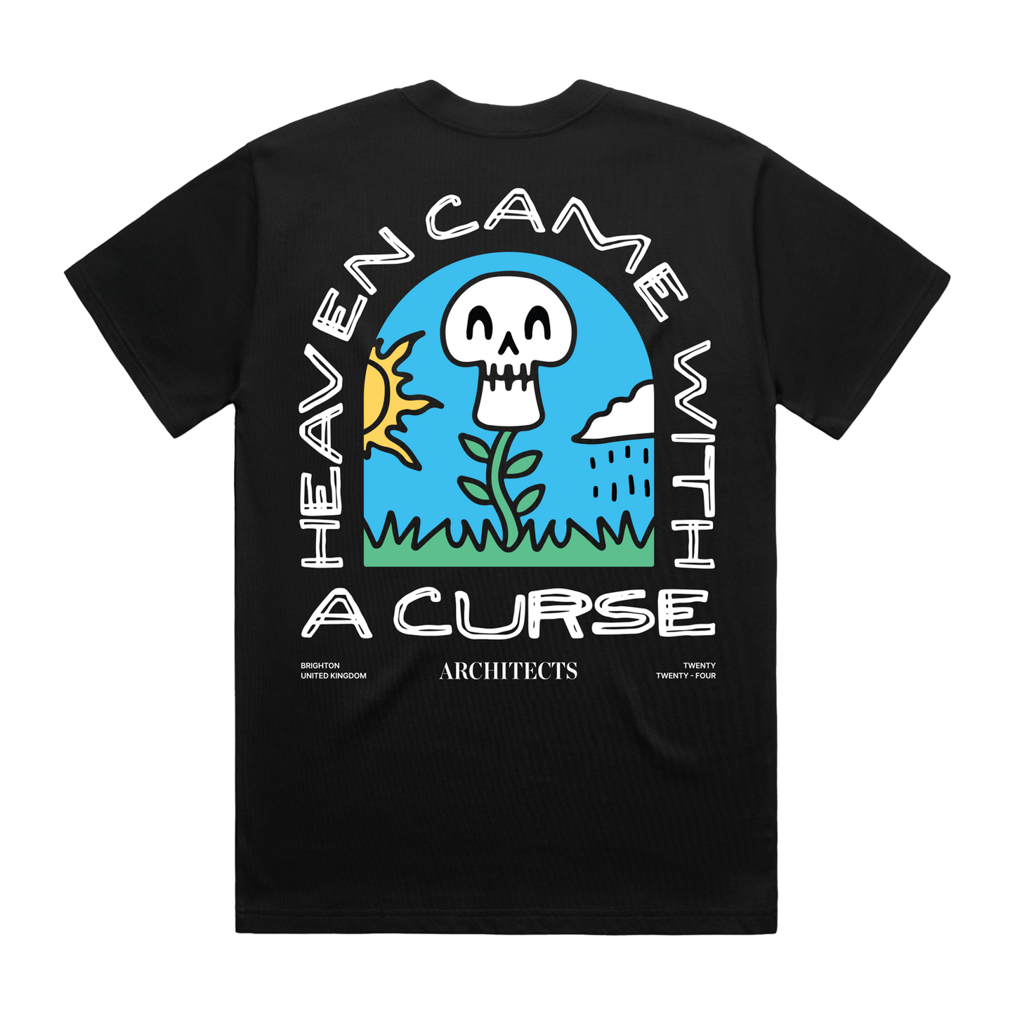 Heaven Came With A Curse Black T-Shirt